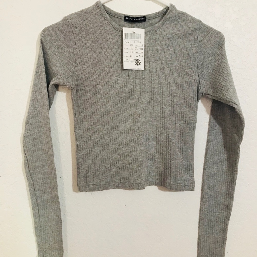 Brandy Melville Gray Shirt